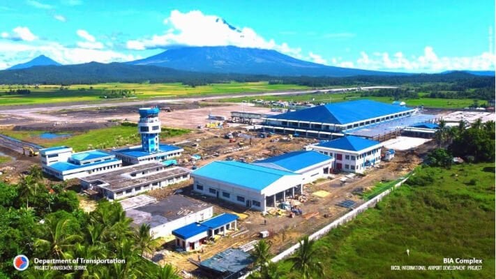 Taken prior to the completion of the Bicol International Airport.