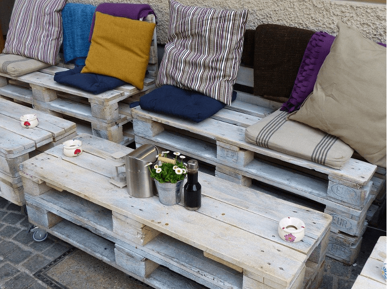 Challenge the DIY-lover in you by making a wood pallet furniture.